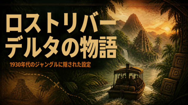 ロストリバーデルタのストーリーを読み解く｜なぜこのエリアは“作りかけ”なのか？1930年代・発掘ブームの街